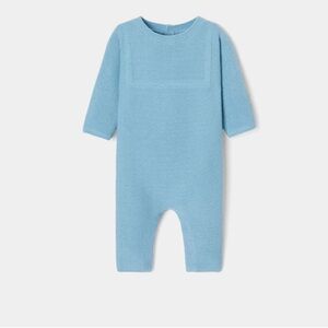 Jacadi Baby boy jumpsuit in garter stitch
